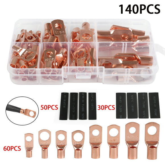 2-Pack Forney 60101 Copper Cable Lugs Number 4/0 Cable with 1/2-Inch Stud Size 